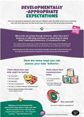 Developmentally-Appropriate Expectations