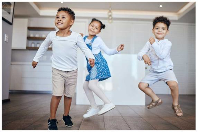 children dancing