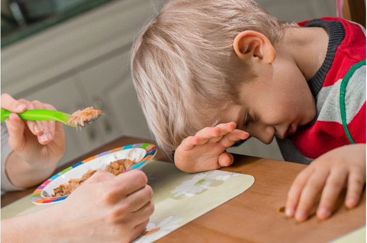 Child refusing to eat his food