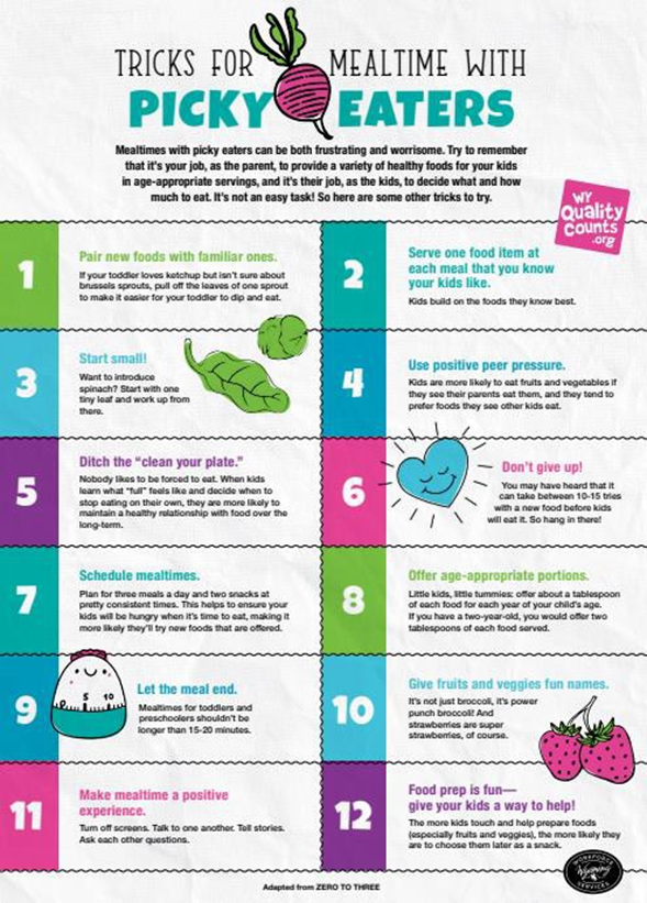 Tricks for Mealtime with Picky Eaters