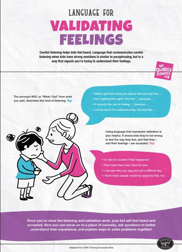 Language for Validating Feelings