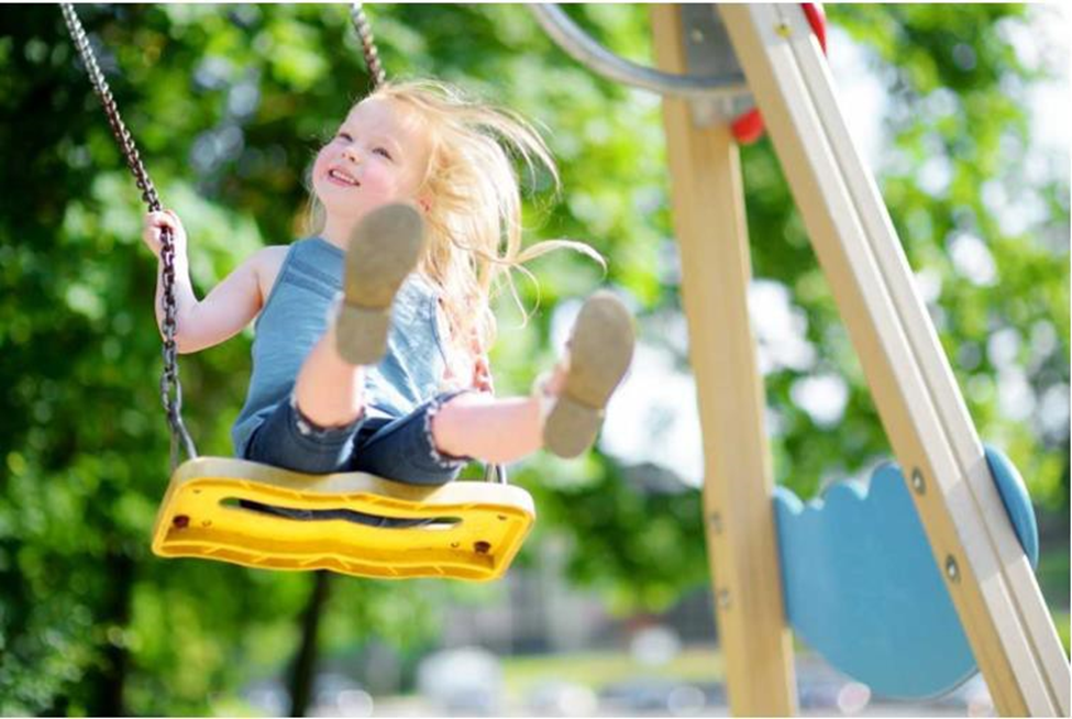 girl on a swing